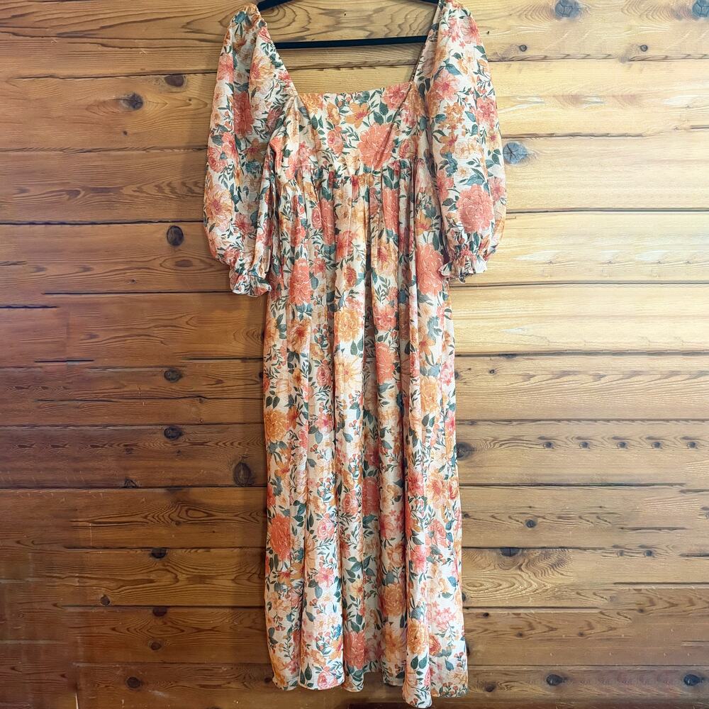 Storia Floral Maxi Dress Small